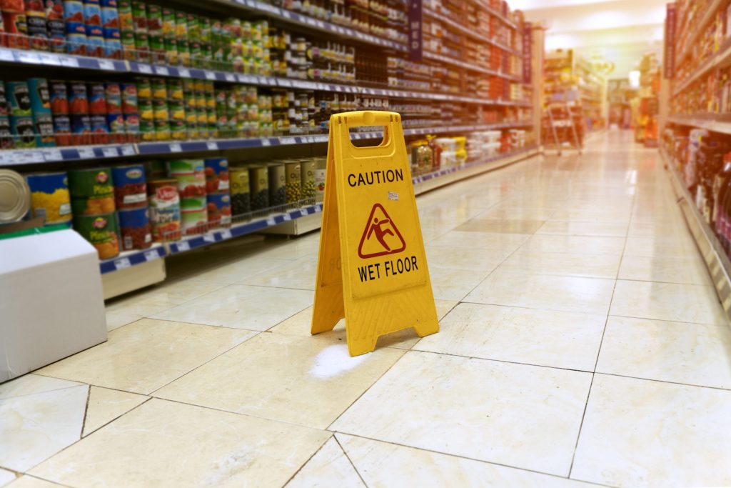 Slipped In Supermarket