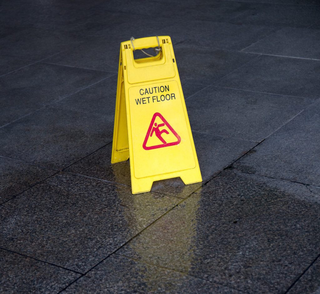 Slipped On Water At Work