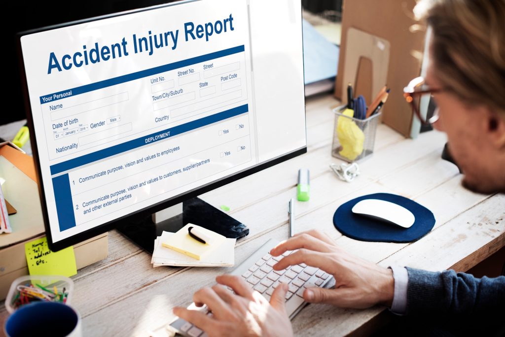 Reporting an accident at work
