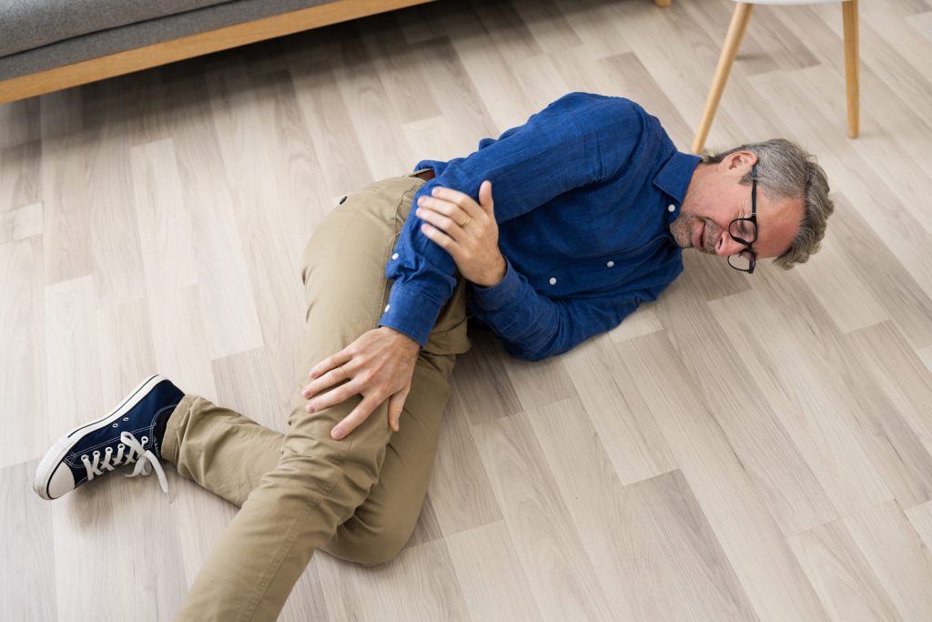 Slipped and fell in restaurant