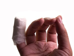 Broken Finger At Work