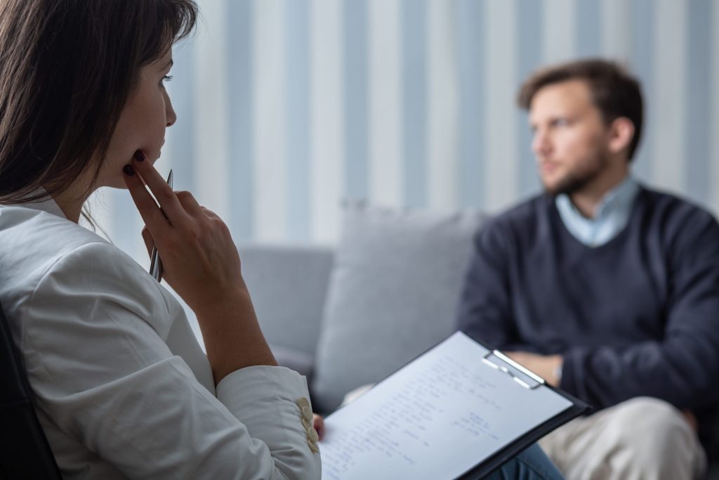 Psychotherapist Treating PTSD