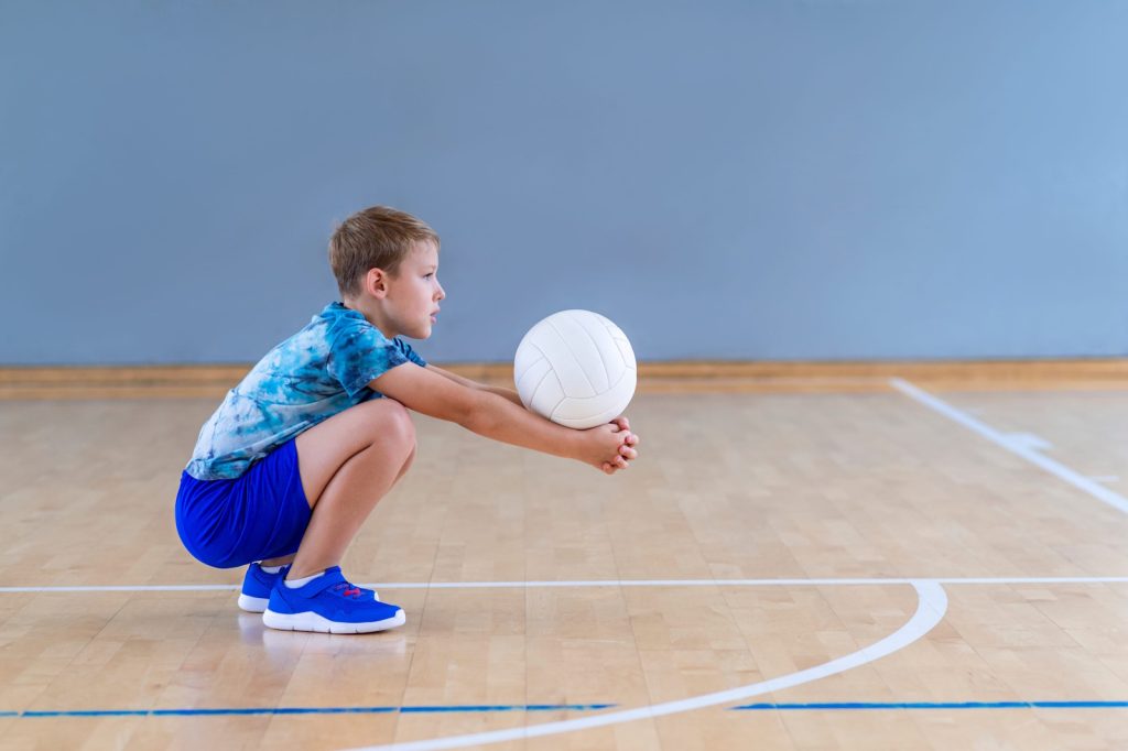 Child Performing Physical Exercise